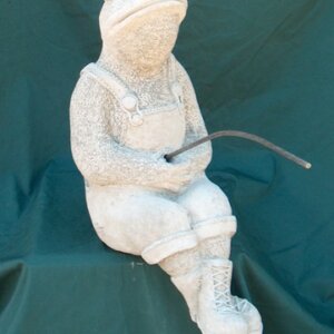 Fishing Frog with Overalls